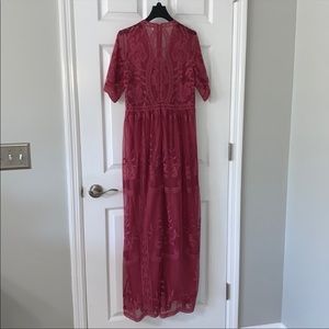 Pinkblush Lace Maternity Dress